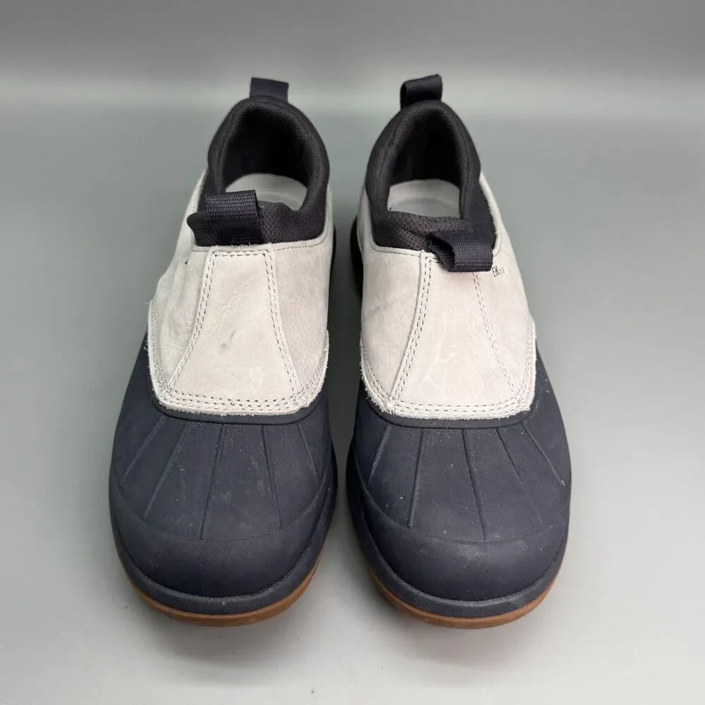 L.L. Bean Storm Chaser 5 Slip-Ons Womens 9.5 Gray White Leather Waterproof Boots